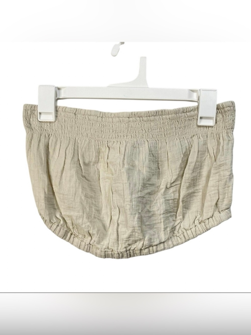 Universal Thread Cream Smocked Tube Top